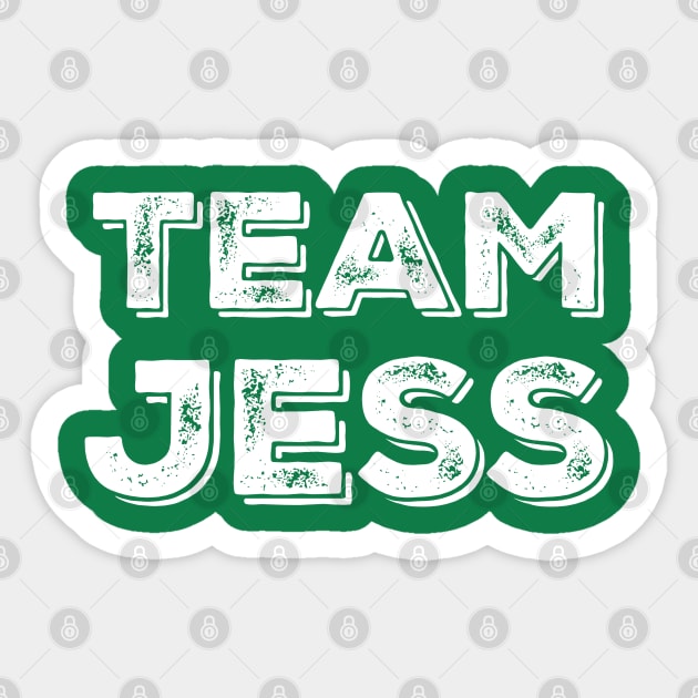 Team Jess Sticker by Stars Hollow Mercantile